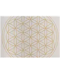 Килимок для йоги Bodhi Leela Flower of Life срібна хмара 183x60x0.45 см