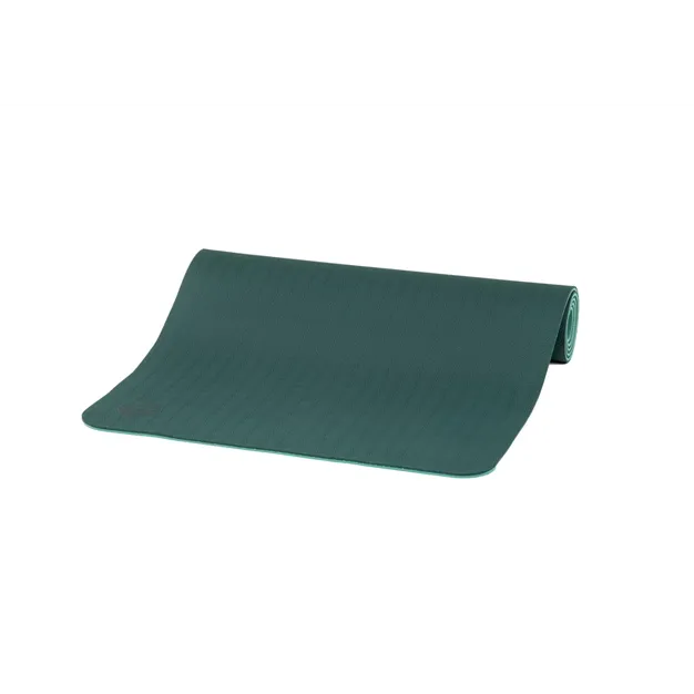 Коврик для йоги Bodhi Lotus Pro 183x60x0.6 см темно-зеленый/зеленый