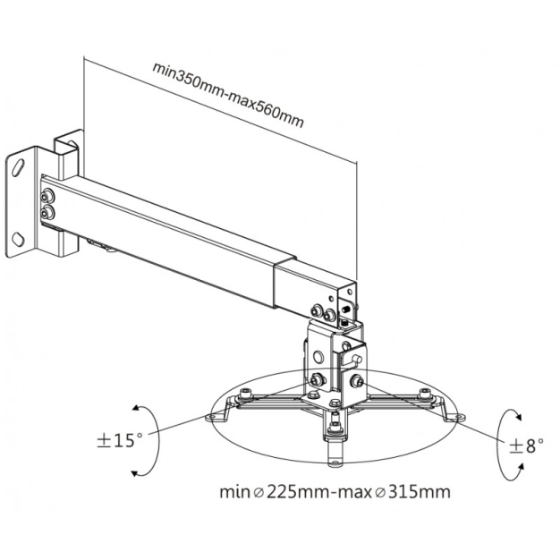 Кронштейн Brateck PRB-2G Grey Кронштейн Brateck PRB-2G Grey