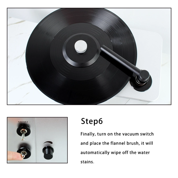 Автоматична машина для очищення вінілових пластинок (вакуумного типу) Goka GK-R12A BLACK