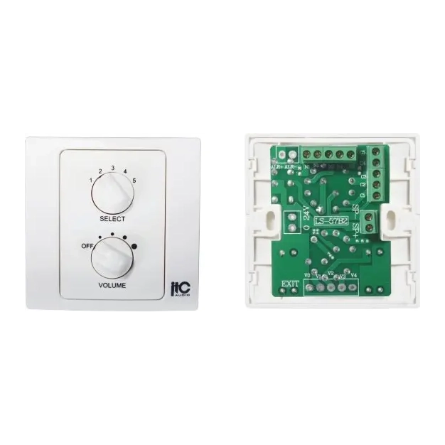 T-6S ITC Регулятор гучності 6Вт із селектором каналів T-6S ITC Регулятор гучності 6Вт із селектором каналів