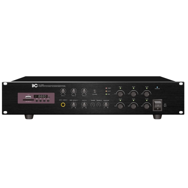 ITC TI-500Z Шестизонный микшерный цифровой усилитель мощности с mp3/TUNER/Bluetooth