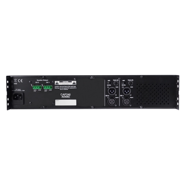 Двоканальний підсилювач потужності 2 x 480W 100V Audac CAP248 Двоканальний підсилювач потужності 2 x 480W 100V Audac CAP248