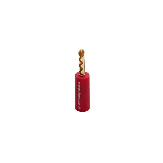 Рознімання Chord Crimp Gold Banana Plug & Red Cap купити в Україні, ціна