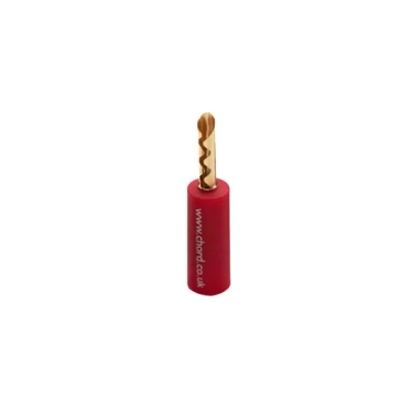 Рознімання Chord Crimp Gold Banana Plug & Red Cap купити в Україні, ціна