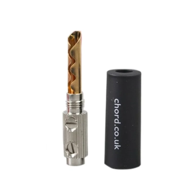 Рознімання Chord Crimp Gold Banana Plug & Black Cap купити, Україна, ціна
