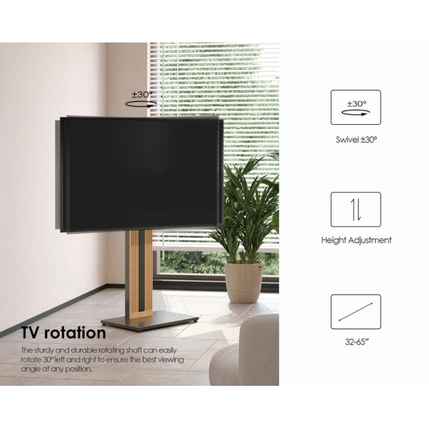 Підлогова стійка під ТБ Fitueyes Zen Series 32-65 "(S02N1444B-UK) Black