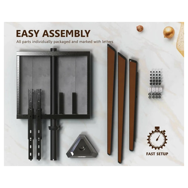 Підлогова стійка під ТБ Fitueyes Picasso Series 37-65″ (F08P1441L-UK) Walnut