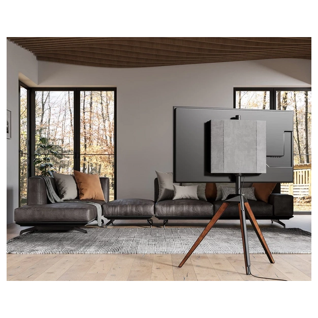 Підлогова стійка під ТБ Fitueyes Picasso Series 37-65″ (F08P1441L-UK) Walnut