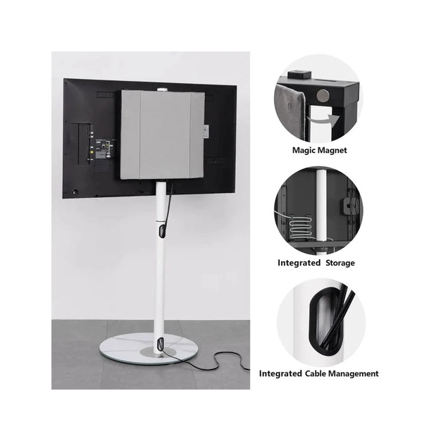 Підлогова стійка під ТБ Fitueyes Master Series 32-60″(F02M1443A-UK) White