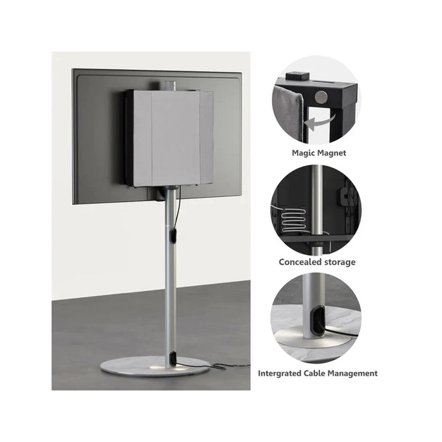 Підлогова стійка під ТБ Fitueyes Master Series 32-60 "(F02M1441J-UK) Silver