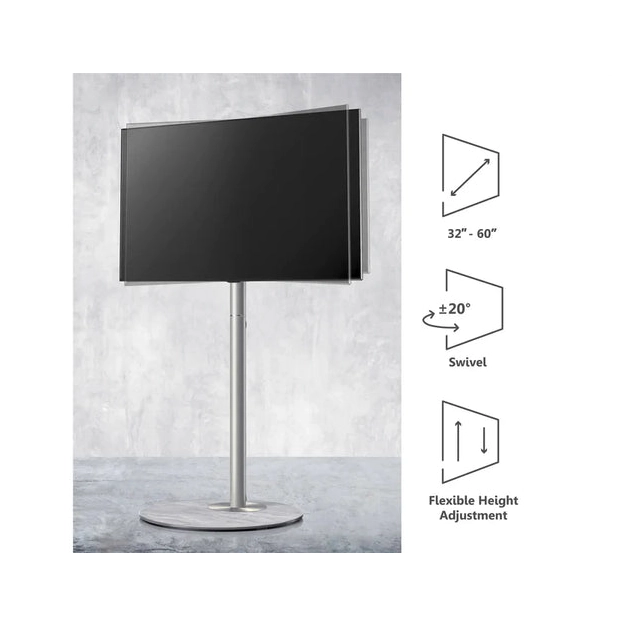 Підлогова стійка під ТБ Fitueyes Master Series 32-60 "(F02M1441J-UK) Silver