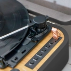 Вініловий програвач CLASSIC PHONO TT-116BK Retro Bluetooth із вбудованими динаміками, чорний