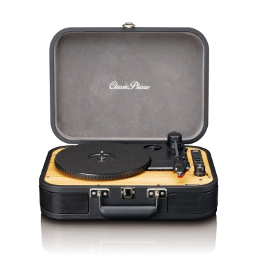 Вініловий програвач CLASSIC PHONO TT-116BK Retro Bluetooth із вбудованими динаміками, чорний