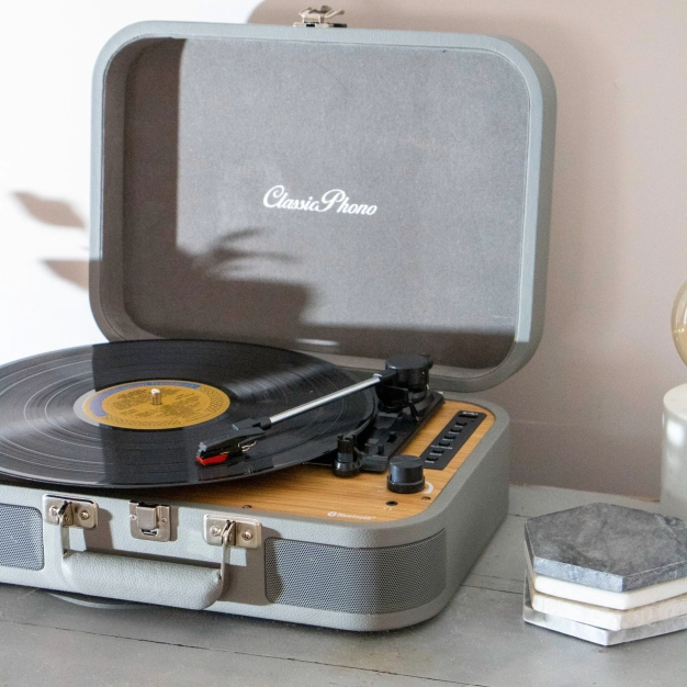 Ретро-програвач вінілових платівок Lenco TT-116GY Grey Ретро-програвач вінілових платівок Lenco TT-116GY Grey