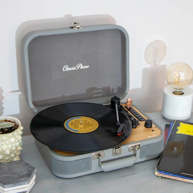 Ретро-програвач вінілових платівок Lenco TT-116GY Grey Ретро-програвач вінілових платівок Lenco TT-116GY Grey