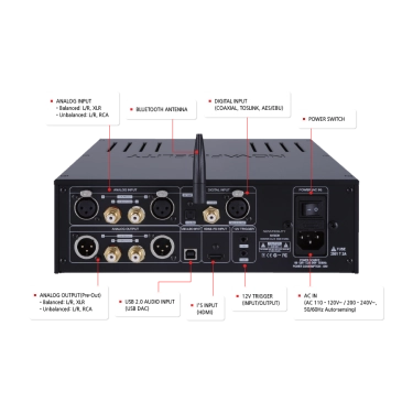 Гібридний підсилювач для навушників cocktailAudio HA500H Silver