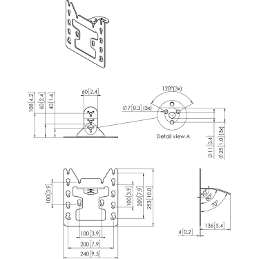 Vogel's PFI3045 Універсальний адаптер для LED/LCD