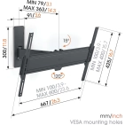 Vogel's TVM 1623 Кронштейн настінний для LED/LCD/OLED Vogel's TVM 1623 Кронштейн настінний для LED/LCD/OLED
