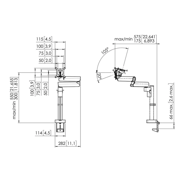 Vogel's MOMO2137 Black Кріплення для монітора Vogel's MOMO2137 Black Кріплення для монітора