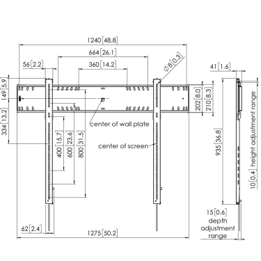 Vogel's PFW6900 Кронштейн настінний для LED/LCD/OLED