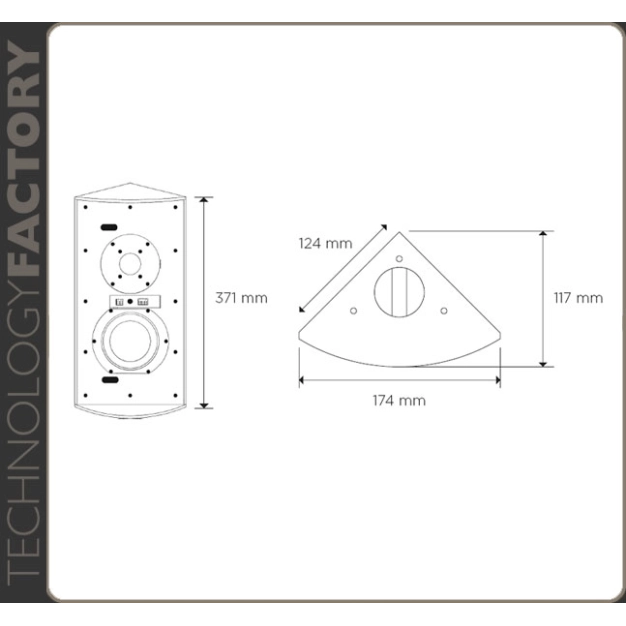 Акустична система Cornered Audio A3 White Акустична система Cornered Audio A3 White