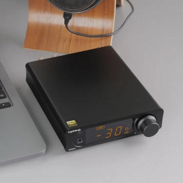 Підсилювач класу D Topping MX3S Підсилювач для навушників ЦАП Bluetooth 2x50 Вт 4 Ом 24 біт 192 кГц чорний