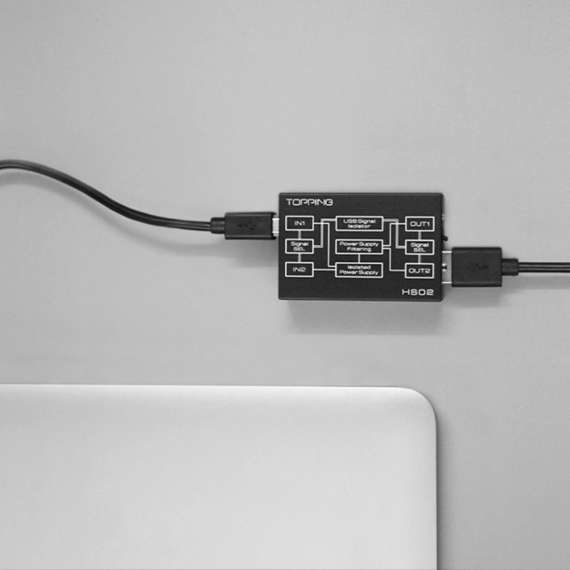 Topping HS02 USB Audio Isolator 32bit 768kHz DSD512 Topping HS02 USB Audio Isolator 32bit 768kHz DSD512
