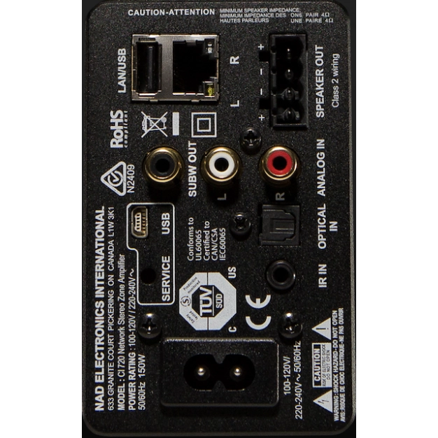 Стерео підсилювач NAD CI 720 V2 Network Stereo Zone Amplifier with AirPlay Стерео підсилювач NAD CI 720 V2 Network Stereo Zone Amplifier with AirPlay