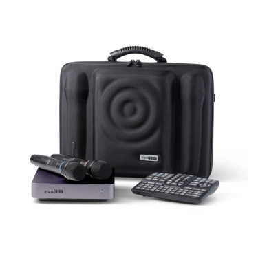 Караоке-система для дому EVOBOX Plus [Graphite] з цифровими мікрофонами та EvoCase у комплекті