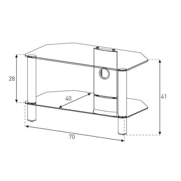 Тумба під телевізор Sonorous NEO 270-В-HВLК, відео.