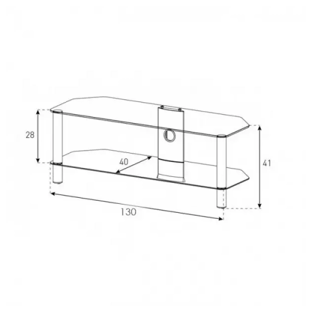 Тумба під телевізор Sonorous NEO 2130-B-HBLK, відео.