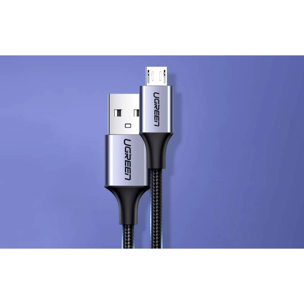 Кабель USB Ugreen US290 USB-A 2.0 - MicroUSB, 1.5 m Black 60147 купити Кабель USB Ugreen US290 USB-A 2.0 - MicroUSB, 1.5 m Black 60147 купити