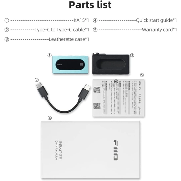 FIIO KA15 Sky blue ЦАП-підсилювач для навушників