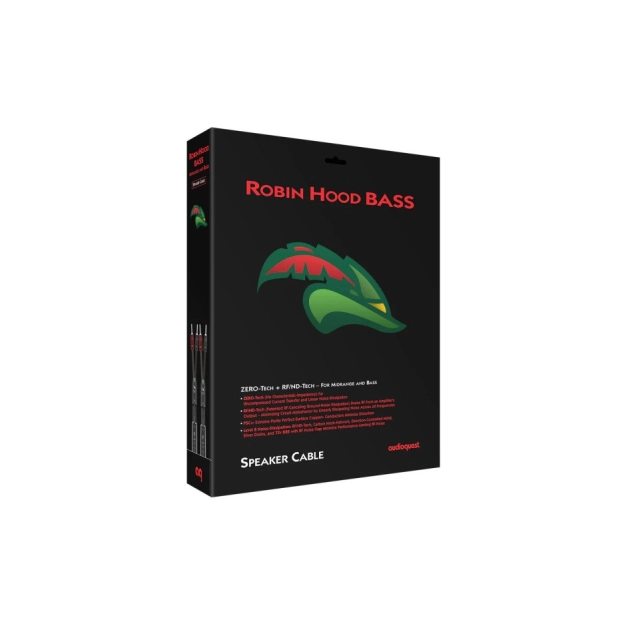 Кабель акустичний Audioquest Pair 2.5m Robin Hood Bass FR Banana Кабель акустичний Audioquest Pair 2.5m Robin Hood Bass FR Banana