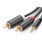 Аудіокабель Ugreen AV102 3.5 mm to 2RCA, 3 m Gray 10512, оцінка користувачів. Аудіокабель Ugreen AV102 3.5 mm to 2RCA, 3 m Gray 10512, оцінка користувачів.