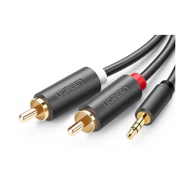 Аудіокабель Ugreen AV102 3.5 mm to 2RCA, 3 m Gray 10512, оцінка користувачів. Аудіокабель Ugreen AV102 3.5 mm to 2RCA, 3 m Gray 10512, оцінка користувачів.