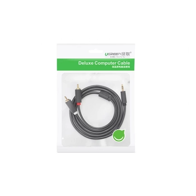 Аудіокабель Ugreen AV102 3.5 mm to 2RCA, 3 m Gray 10512, оцінка користувачів. Аудіокабель Ugreen AV102 3.5 mm to 2RCA, 3 m Gray 10512, оцінка користувачів.