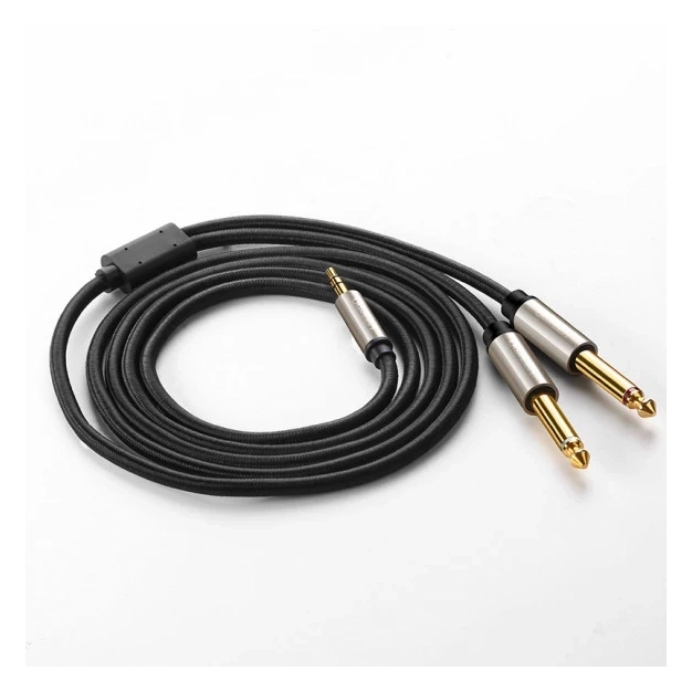 Аналоговий кабель Ugreen AV126 3.5 mm TRS to 2 x 6.3 mm TS, 1 m 10613 Аналоговий кабель Ugreen AV126 3.5 mm TRS to 2 x 6.3 mm TS, 1 m 10613