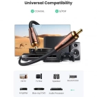 Цифровий кабель Ugreen AV155 RCA to RCA Coaxial PRO, 1m Gray 70684 Цифровий кабель Ugreen AV155 RCA to RCA Coaxial PRO, 1m Gray 70684