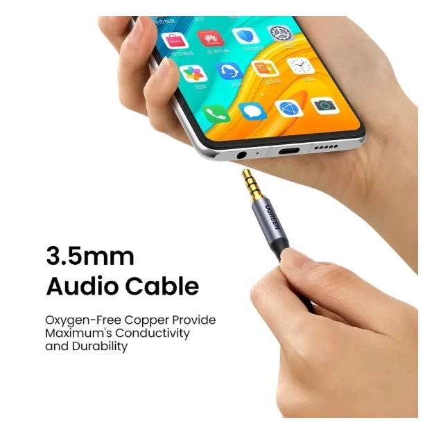 Аудіокабель Ugreen AV183 3.5 mm to 3.5 mm Audio Cable, 1.5 m Black 20497 Аудіокабель Ugreen AV183 3.5 mm to 3.5 mm Audio Cable, 1.5 m Black 20497
