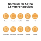 Аудіокабель Ugreen AV183 3.5 mm to 3.5 mm Audio Cable, 1.5 m Black 20497 Аудіокабель Ugreen AV183 3.5 mm to 3.5 mm Audio Cable, 1.5 m Black 20497