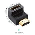 Адаптер Ugreen HD112 HDMI Male to Female Angled Adapter-Down (20109) Адаптер Ugreen HD112 HDMI Male to Female Angled Adapter-Down (20109)