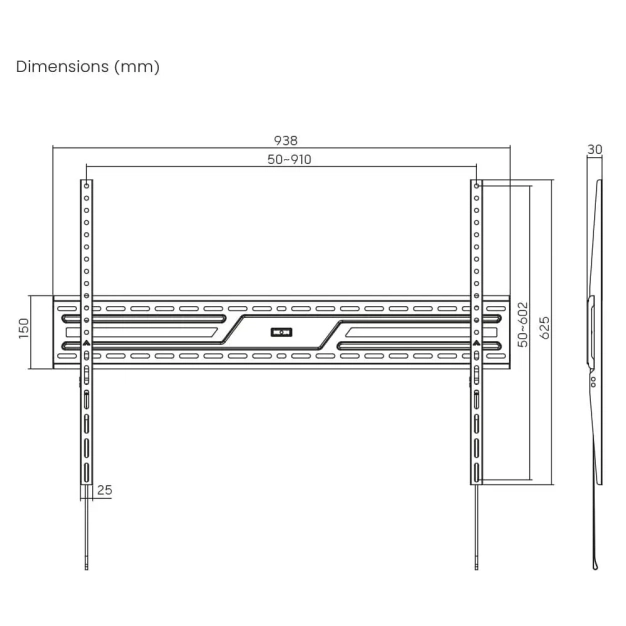 Кронштейн для телевізора Brateck KL38-69F, відео.