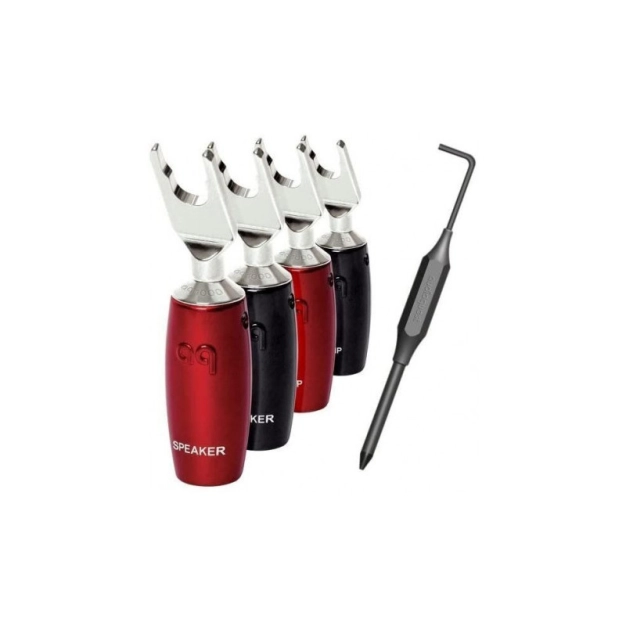 Акустичні конектори Audioquest spc 1007 Series Banana Silver set of 4