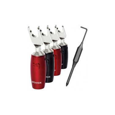 Акустичні конектори Audioquest spc 1007 Series Banana Silver set of 4
