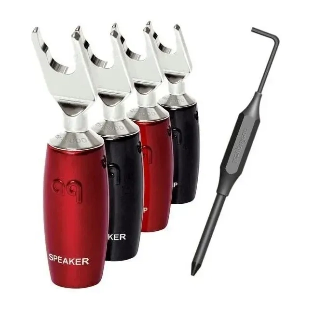 Набір конекторів Audioquest spc 1007 Series Multi-Spade Silver set of 4