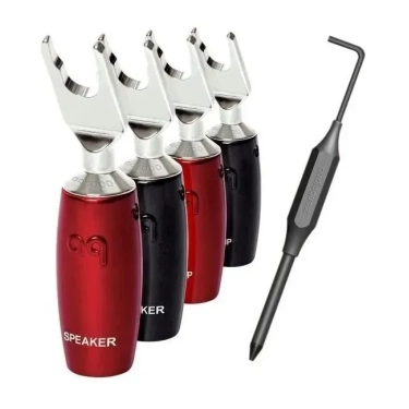Набір конекторів Audioquest spc 1007 Series Multi-Spade Silver set of 4