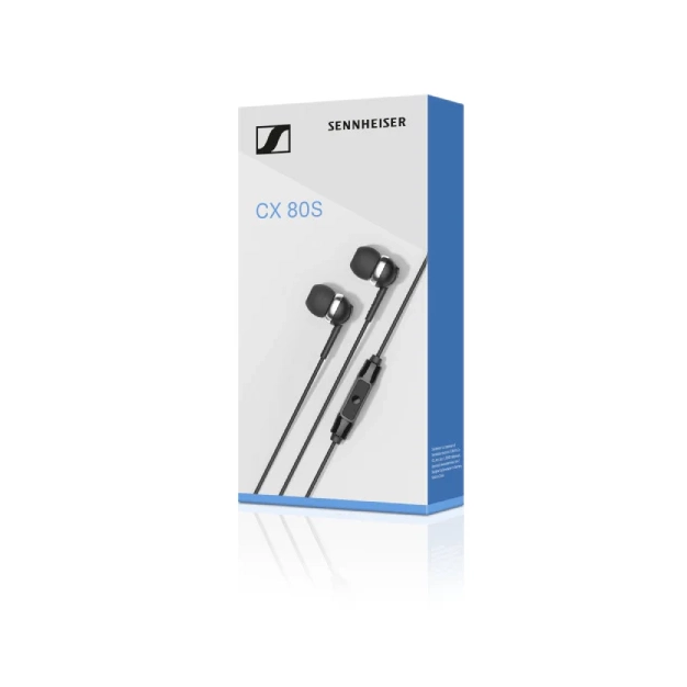 Навушники Sonova CX 80S з мікрофоном, 3.5 мм, чорні