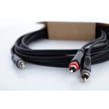 Кабель-спліттер 3.5 мм TRS – 2x RCA Cordial EY 3 WCC 3 м чорний